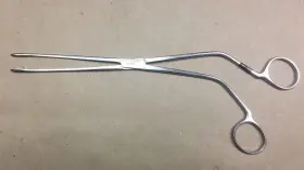 10970-k Storz 01 Germany 10970 K Sponge And Dissecting Forceps With Serrated Jaws