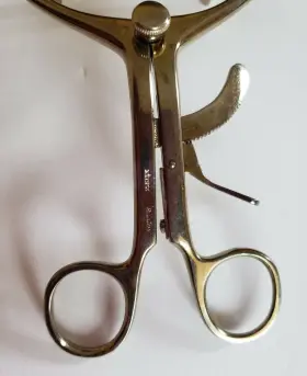 N7435 Storz Mouth Gag Stainless Curved Ent Medical Instrument #2