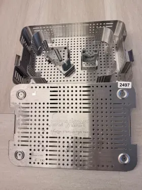 0233-410-002 Stryker Camera Sterilization Tray 15-1/4 Inch X 10-1/4 3 Empty 2497