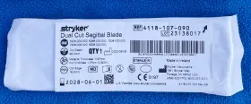 4118-107-090 Stryker Dual Cut Sagittal Blade - Model New