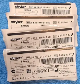 5820-010-260 Stryker 6.0mm Round Fluted Aggressive Lot Of Four