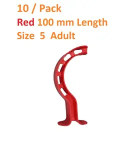 1-1508-99 Sun Med Berman Airway Size 5 Lg Red 76 - 100mm Length Airways Smooth Oral Iso 10