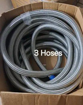 Fj16 Swagelok 1 Inch 316ss Braided Hose 1-1/4 Female Thread Connector 3 Hoses