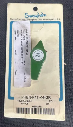 Phen-p4t-k4-gr Swagelok Handle For Valve Nupro Ss4p4t4 1/4