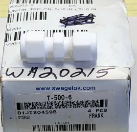 Union-t-500-6 Swagelok T-500-6 5/16 Inch Teflon Pfa Ptfe Compression Tube Of36