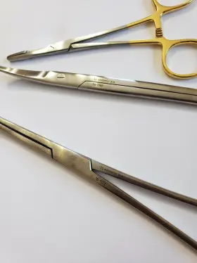 55-1350 Symmetry 32-160 Rochester Forceps 16-1122 Mayo Scissors Cooley #2