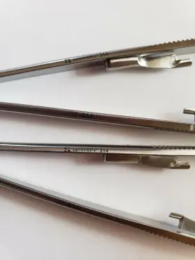 32-444 Symmetry Lot Of 2 Castroviejo Needle Holder Curved #2