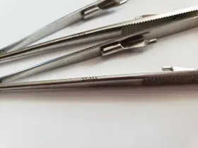 32-444 Symmetry Lot Of 2 Castroviejo Needle Holder Curved #3