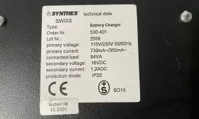 530.401 Synthes 530.40 Battery Charger Swiss Charging Station #2