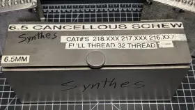 218.xx Synths 216.xx 217.xx Swiss Stainless Steel Screws 6.5mm