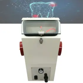 44-056576da Techtongda Vertical Lab Recirculating Sandblaster For Bracket Blasting 110v 36 Mesh Emery