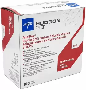 Rhud39u Teleflex Addipak Sterile Saline Solution 0.9% 5ml Box Of 100 New Sealed Ships Today