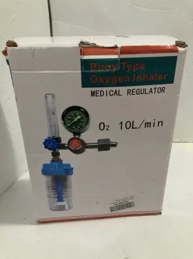 Terizger 435315367203 Buoy Type Oxygen Inhalator Absorber Flow Meter Pressure Gauge 10 L/min