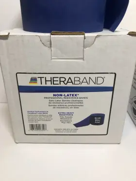 20354 Theraband 2x Latex Free Resistance Bands - Extra Heavy And Light Blue Yellow #3