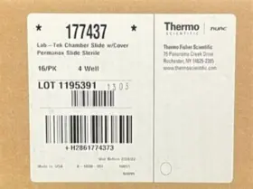 177437 Thermo Scientific Chamber Slide With Cover Plastic 4 Well Pack Of 8 Slides