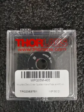 Wpq05m-405 Thorlabs 1/2 Inch Zero-order Quarter-wave Plate 1 Mount 405 Nm