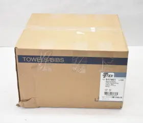 917461 Tidi Lot Of 500 Procedure Towels White 2 Ply Waffle Embossed 13 Inch X 18