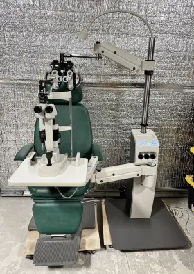 Oc-2300 Topcon Is-5500 Auto Chair With Ophthalmic Stand Slit Lamp Phoropter