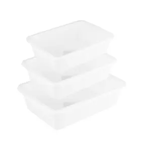 2vjf8592958bcp4yc4800v7q Topperfun 3pcs Lab Spill Tray Acid Alkali Resistant Plastic Storage Container Set L/m/s