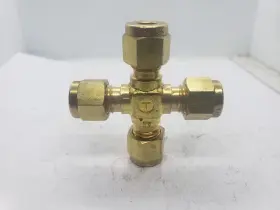B-400-4 Tylok B-4-dcr Ref Brass Union Cross 1/4 Inch Od Tube Nnb B-400-4 Tylok B-4-dcr Ref Brass Union Cross 1/4 Inch Od Tube Nnb