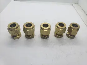 B-6-dcap Tylok Ref B-600-c Brass Cap 3/8 Inch Od Tube Lot Of 5 Nnb