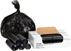 Typlastics 850020856411 Trash Can Liner - Wholesale 1000 1 Count Pack Of Black