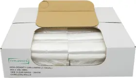 Typlastics 860000750127 Trash Can Liner - Wholesale 1000 50 Count Pack Of 20 Clear