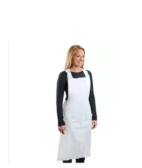 S-10485w U-line Uline Aprons Polyethylene White 500-5 Boxes Of 100 Box Dented Photo