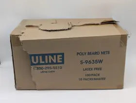 S-9635w U-line Uline Poly Beard Nets One Size Latex Free White Qty. 1000 Master Box