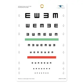 Ucs-vac07 Ucansee E Eye Chart Visual Acuity For Exams 10 Feet