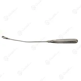 21-2754 Unmarked X 212754 Sims Uterine Curette 11in 28cm Malleable Shafts Sharp Blades Size 5