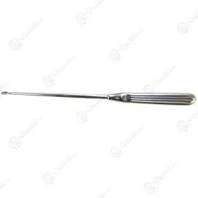 23-1002 Unmarked X 231002 Scoville Ruptured Disc Curette 10in 25.4cm Angular 4x10mm Cup