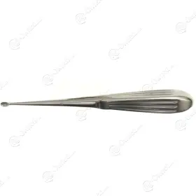 Unmarked X 240102 Bruns Bone Curette 6-3/4in 17cm Oval Cup Size X 240-102