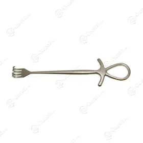 481374 Unmarked X Murphy Retractor 8in 4 Prong Sharp