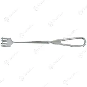 Su3552-01 Unmarked X Su355201 Volkmann Retractor 8-3/4in 22.2cm Length 4 Prongs Blunt