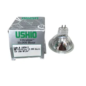 1003413 Ushio Ultraline 10 000 Hour Mr16 12v 20w Nfl24 Halogen Bulb Bbf/fg/ultra