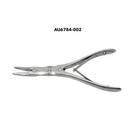 Au6784-002 V. Mueller Ruskin Curved Rongeur Spring Handle 3 X 15mm Bite 6 Inch