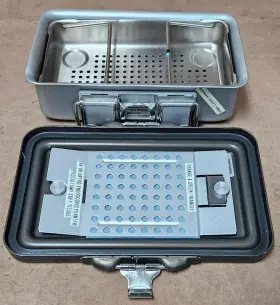 Cd0-3b V. Mueller Baxter Genesis 10 Inch X 7 3 Sterilization Container With Basket H