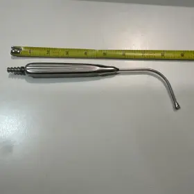 Be470 V. Mueller Andrews-pynchon Suction Tube Curved 8-5/8 Inch