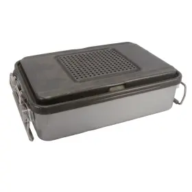 Cd2-5c V. Mueller Solid Genesis Mid Length Sterilization Container 5 Inch Deep Gray