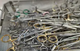Ch1780 V. Mueller Lot Sale Of Over 100 Surgical Forceps With Stainless Tray #3