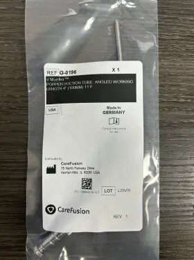 G-0196 V. Mueller Ref Poppen Suction Tube Angled 4 Inch 11 Fr Brand New