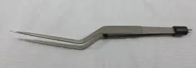 Nl1552 V. Mueller 8-3/4 Inch Fine Tipped 0.05 Bipolar Titanium Bayonet Style Forceps