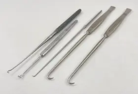 054165 V. Mueller Rh1104 Lot Of 5 Skin Hooks Weck 54126 Pilling 411241