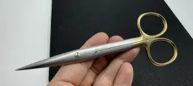 Su-1757 V. Mueller Su1757 Operating Scissors Sharp Gold-toned Handles Diamond Edges 5.75 Inch