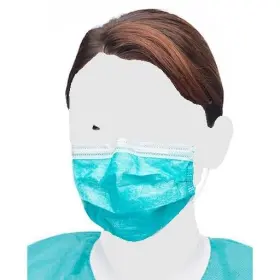 5630e-te Valumax Ultra 3-in-1 Sensitive Ear-loop Mask - Teal 50/bx. Astm Level 2
