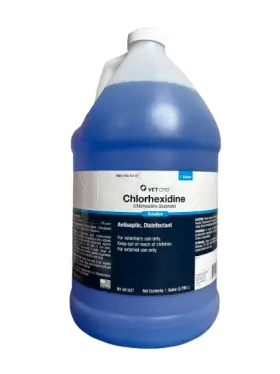 13985-027-07 Vetone Chlorhexidine Gluconate Solution Antiseptic Disinfectant 1 Gallon 10/2026