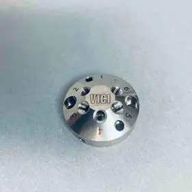 C2v-1c06 Vici Valco Cheminert Stator For 6 Port Valve With .25 Mm Ports N60 Ss