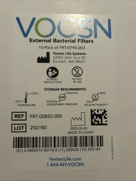 Prt-0790-003 Vocsn External Baxcterial Filters 10 Pack