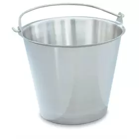 58130 Vollrath Tapered S/s 12.5 Quart Dairy Pail With Handle